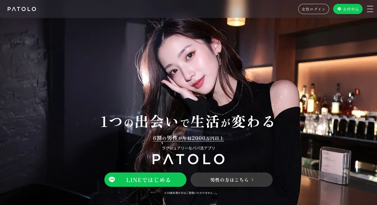 PATOLOのサービス画面